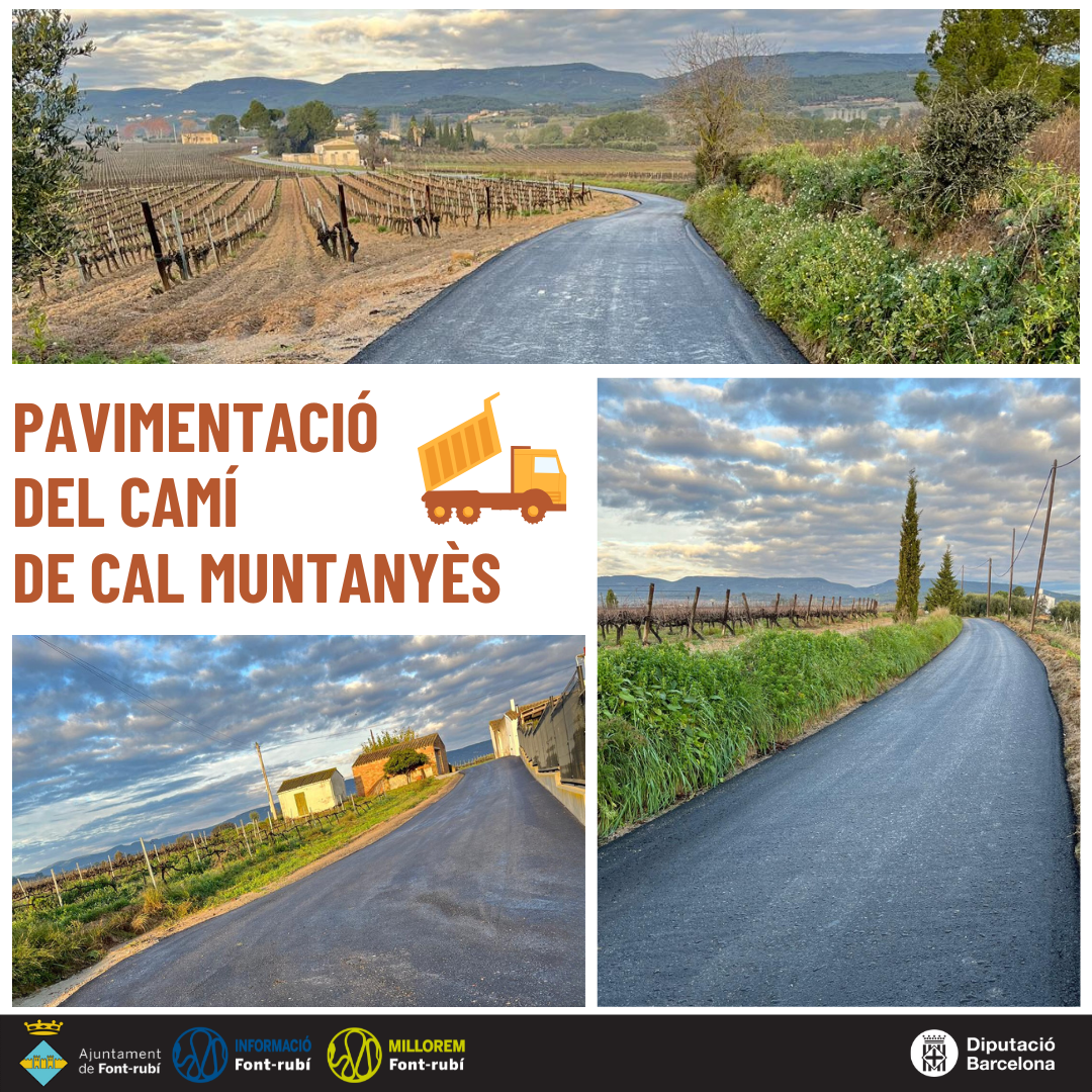 Pavimentació del Camí de Cal Muntanyès