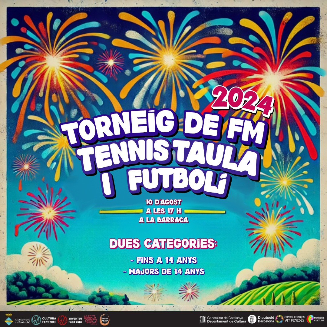 Campionat de Festa Major de Tenis Taula i Futbolí!