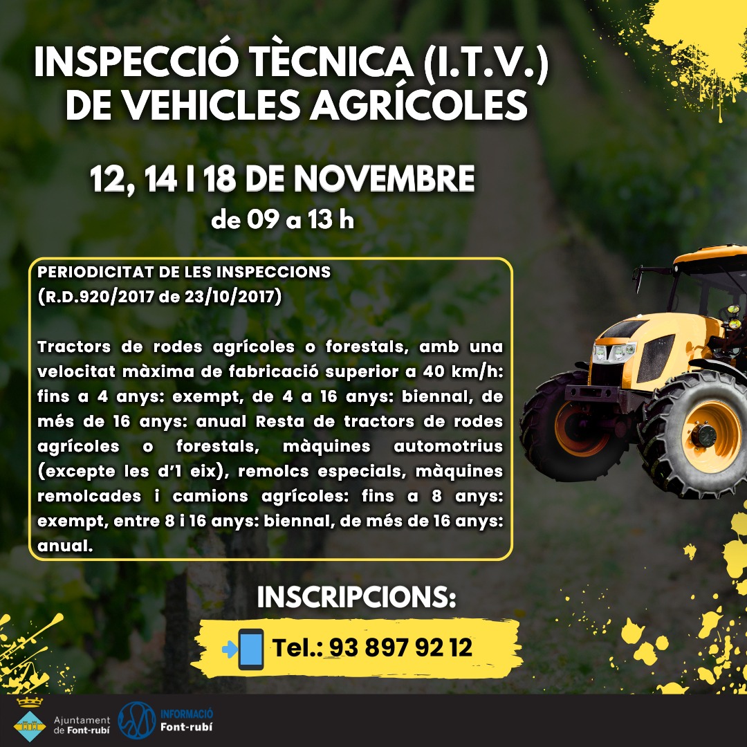 Inspecció tècnica de vehicles agrícoles