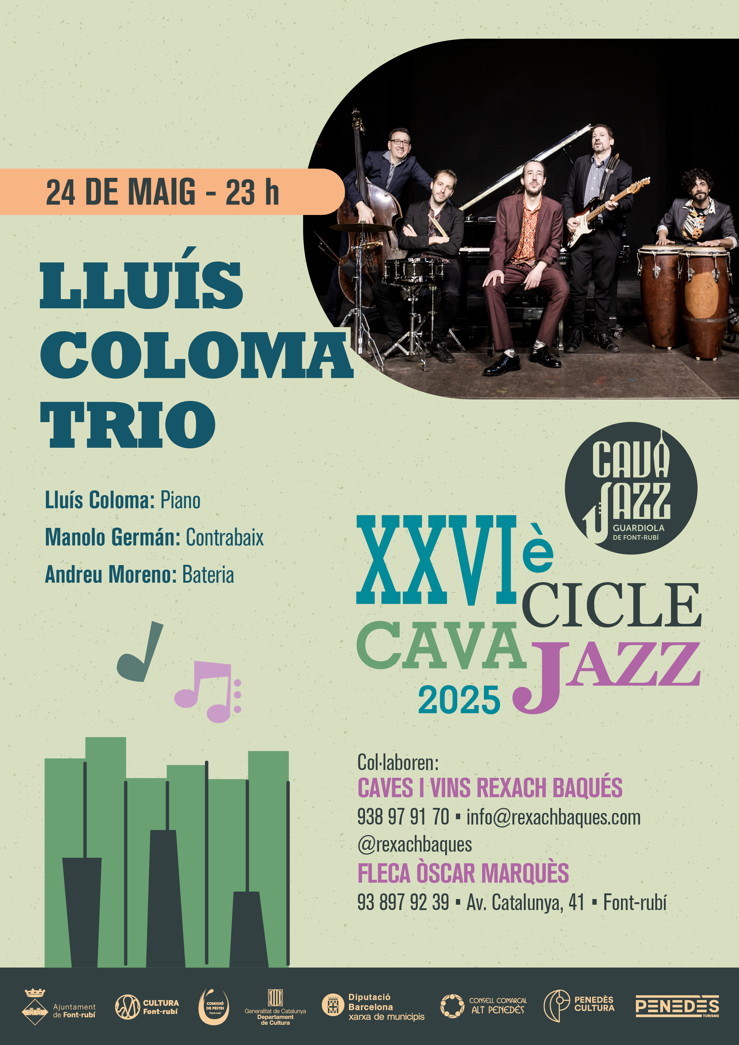 Canvi d'actuació - XXVIè Cicle Cava Jazz - Maig