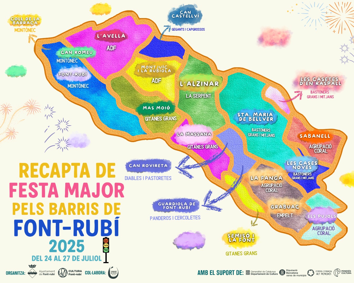 Recapta de Festa Major pels barris de Font-rubí