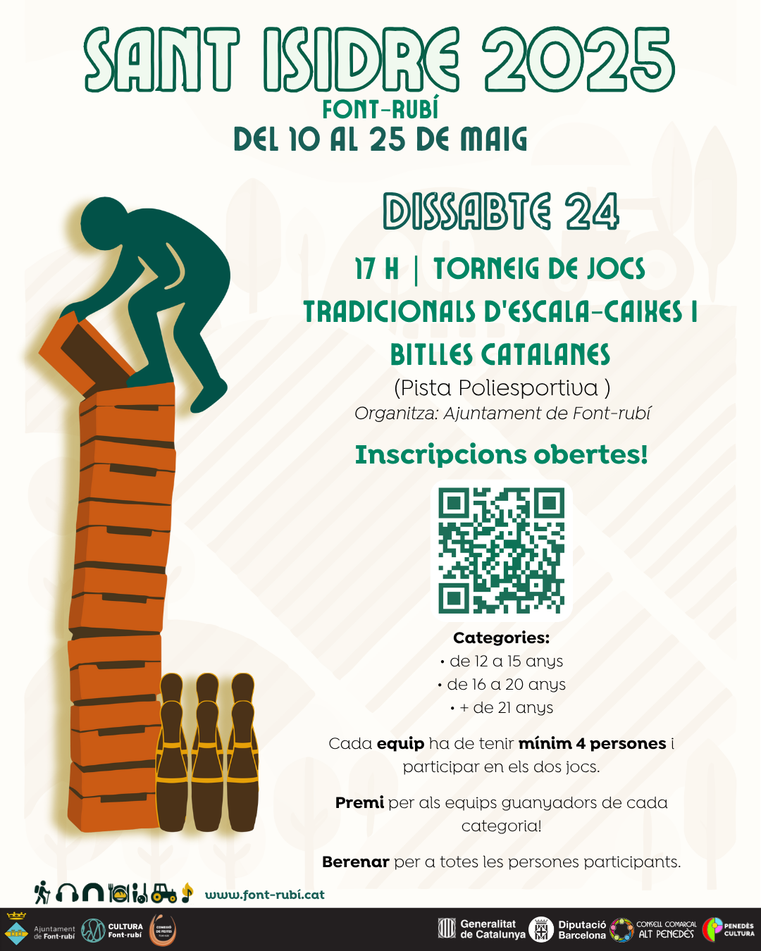 Torneig de jocs tradicionals amb escala-caixes i bitlles catalanes!
