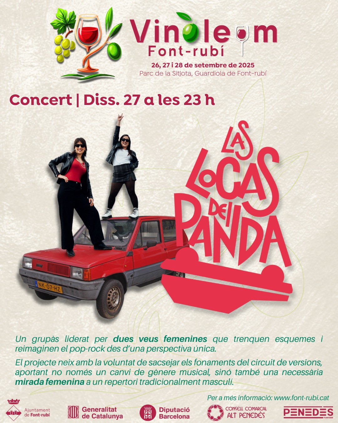 Concert Vinòleum 2025 | Las locas del Panda