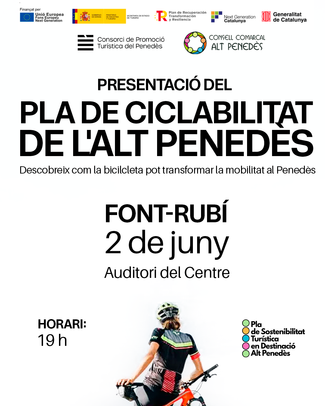 Font-rub&iacute; acull la presentaci&oacute; del Pla de Ciclabilitat de l'Alt Pened&egrave;s